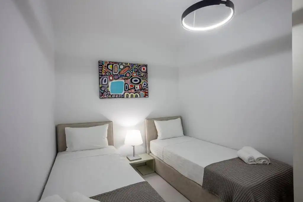 Schlafzimmer von Wohnung zur Miete in San Fernando mit Klimaanlage, Möbliert und Mikrowelle