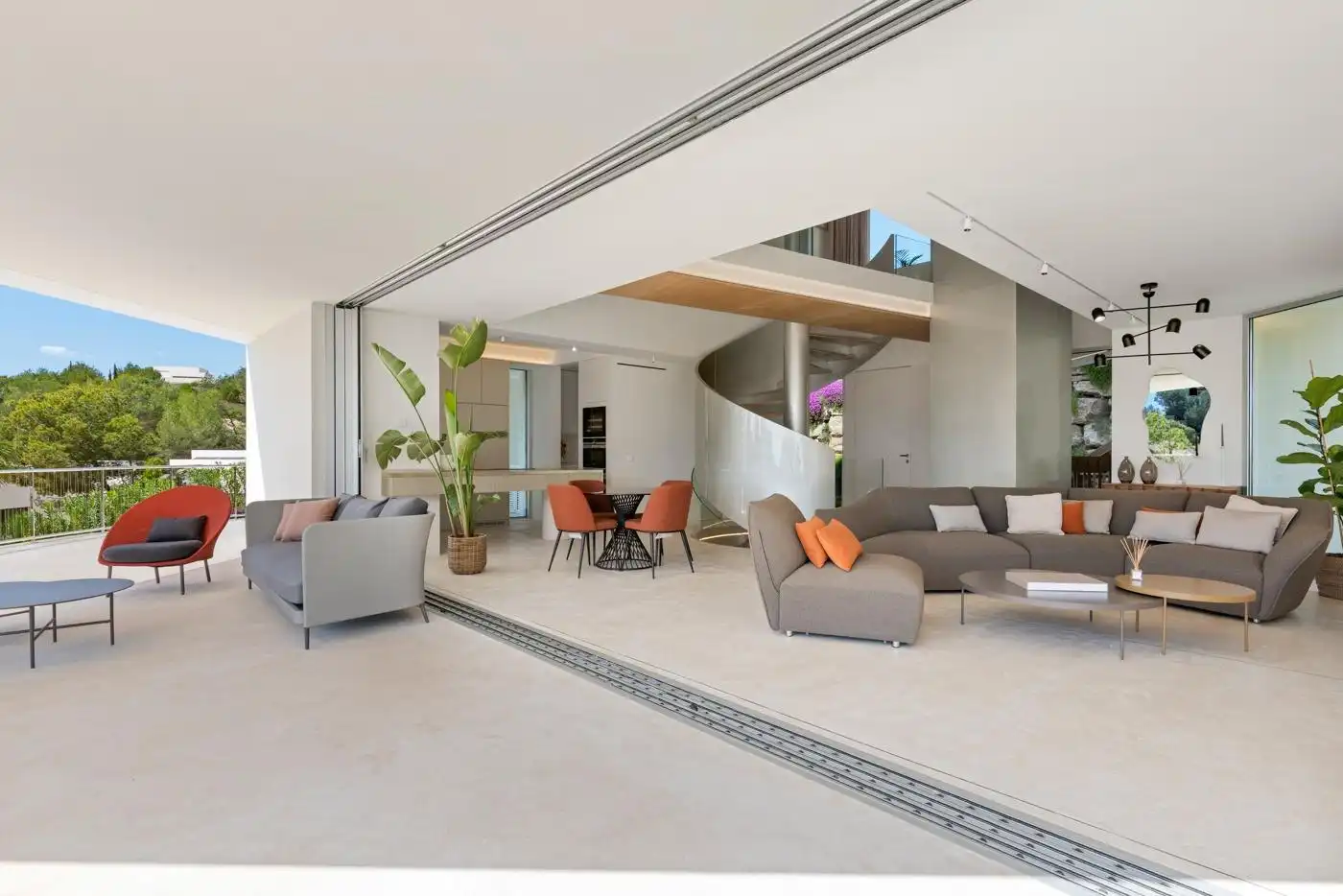 Sala d'estar de Casa o xalet en venda en Orihuela amb Aire condicionat, Jardí privat i Terrassa