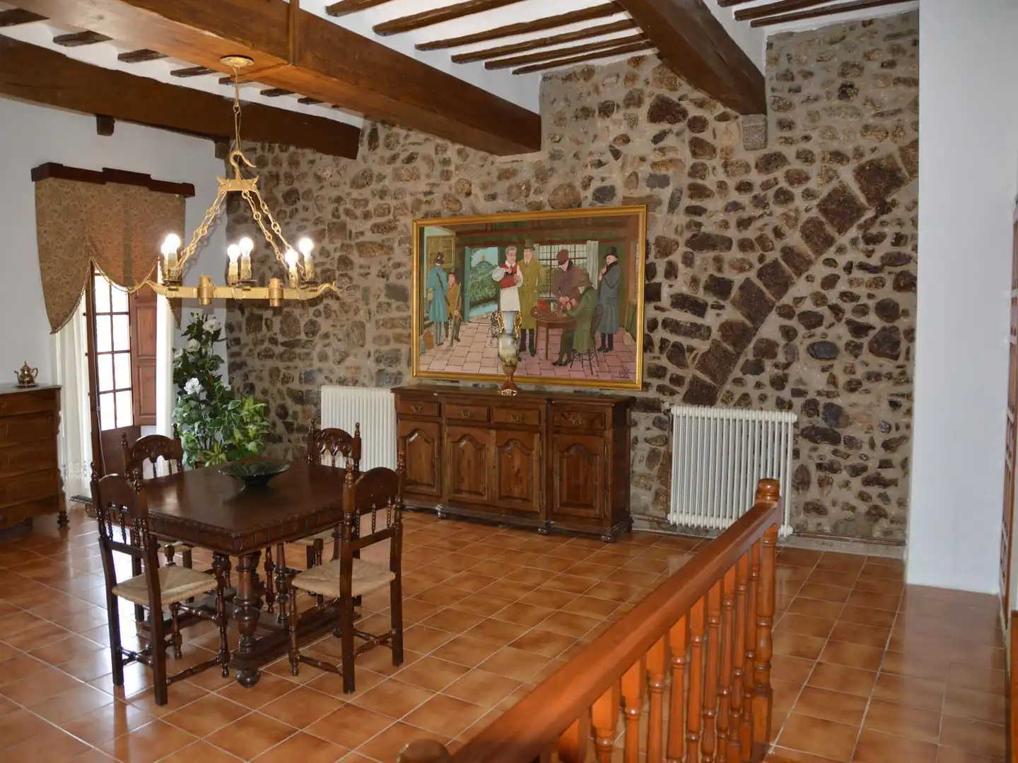 Menjador de Casa adosada en venda en Sant Llorenç de la Muga amb Jardí privat, Terrassa i Traster