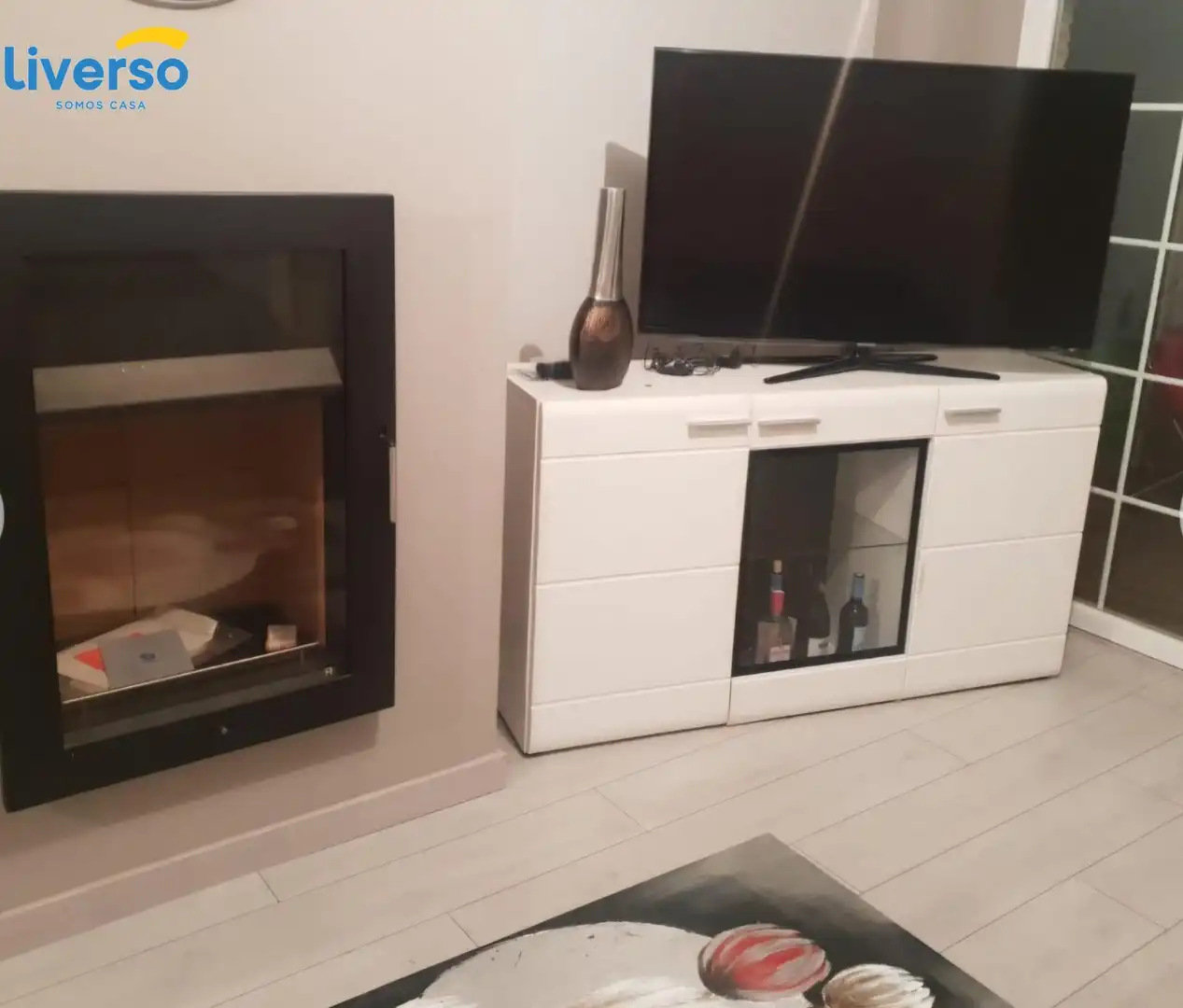 Sala de estar de Casa o chalet en venta en Castrillo del Val con Calefacción, Parquet y Terraza