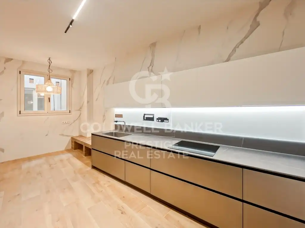 Küche von Wohnung zur Miete in Barcelona mit Klimaanlage