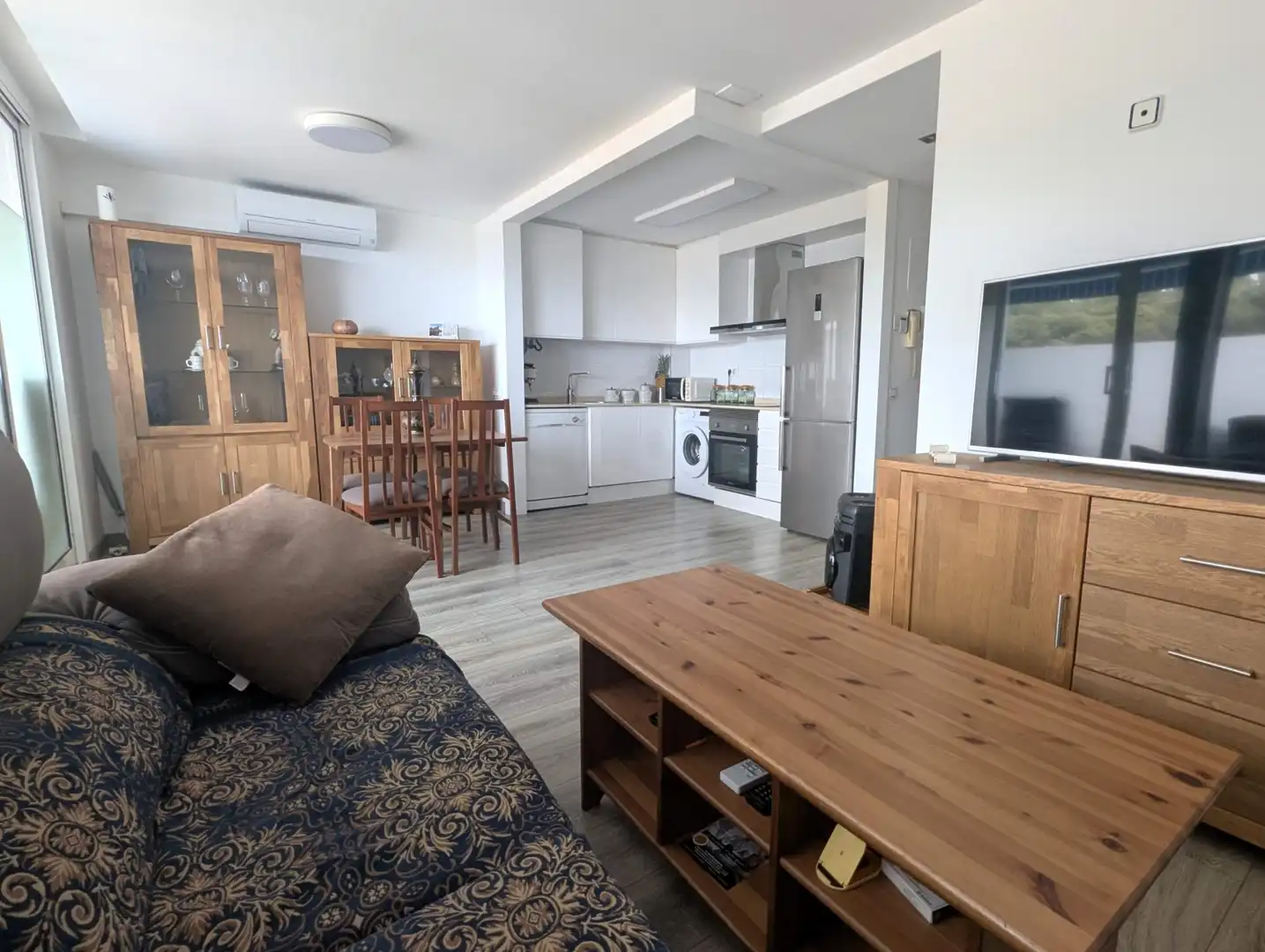 Sala de estar de Piso en venta en Santa Susanna con Aire acondicionado, Calefacción y Parquet