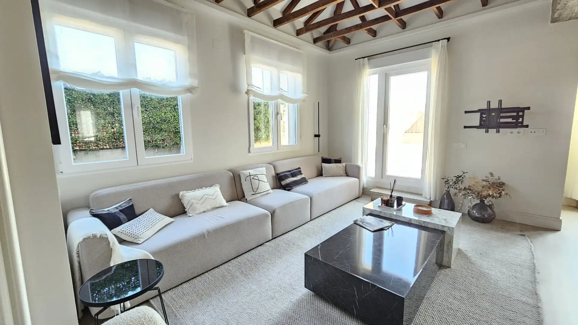 Sala de estar de Ático en venta en Madrid con Aire acondicionado, Calefacción y Parquet