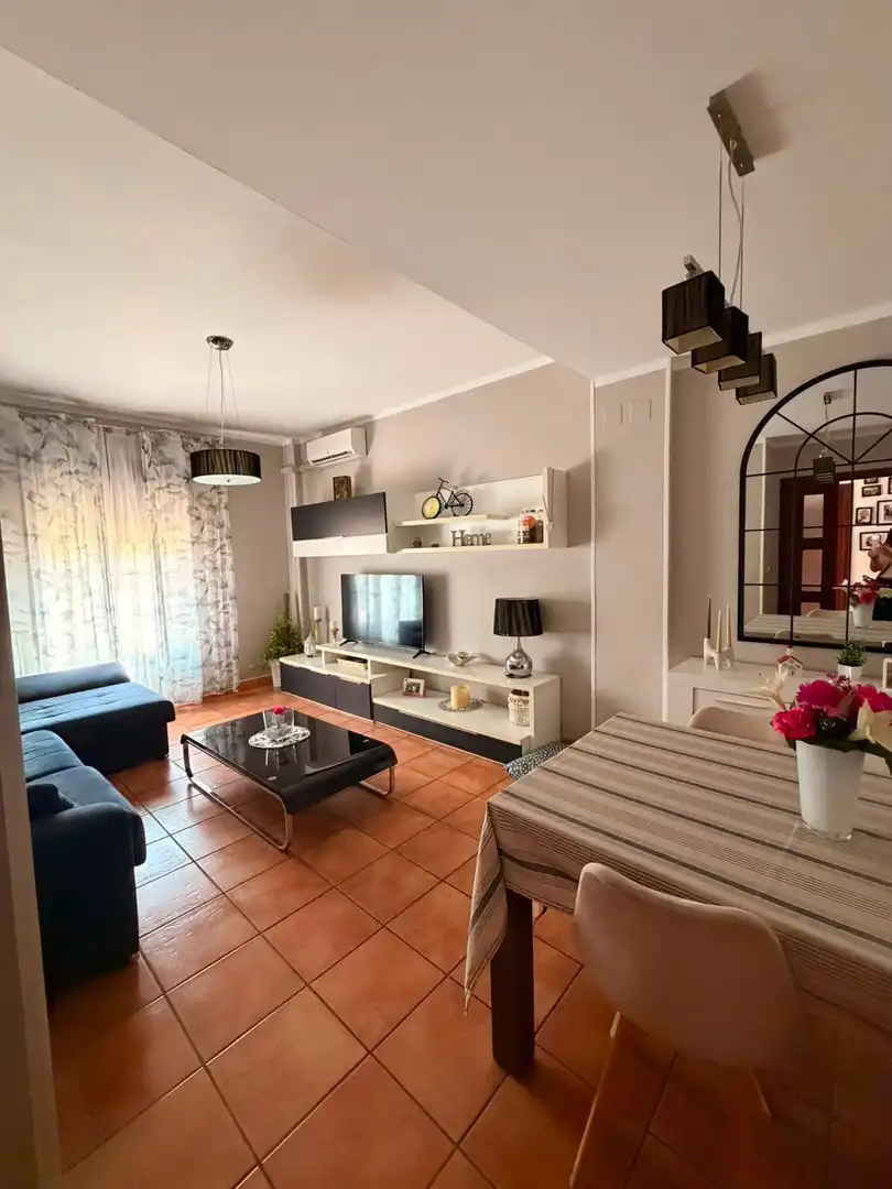 Sala d'estar de Casa o xalet en venda en Mairena del Alcor amb Aire condicionat, Terrassa i Traster