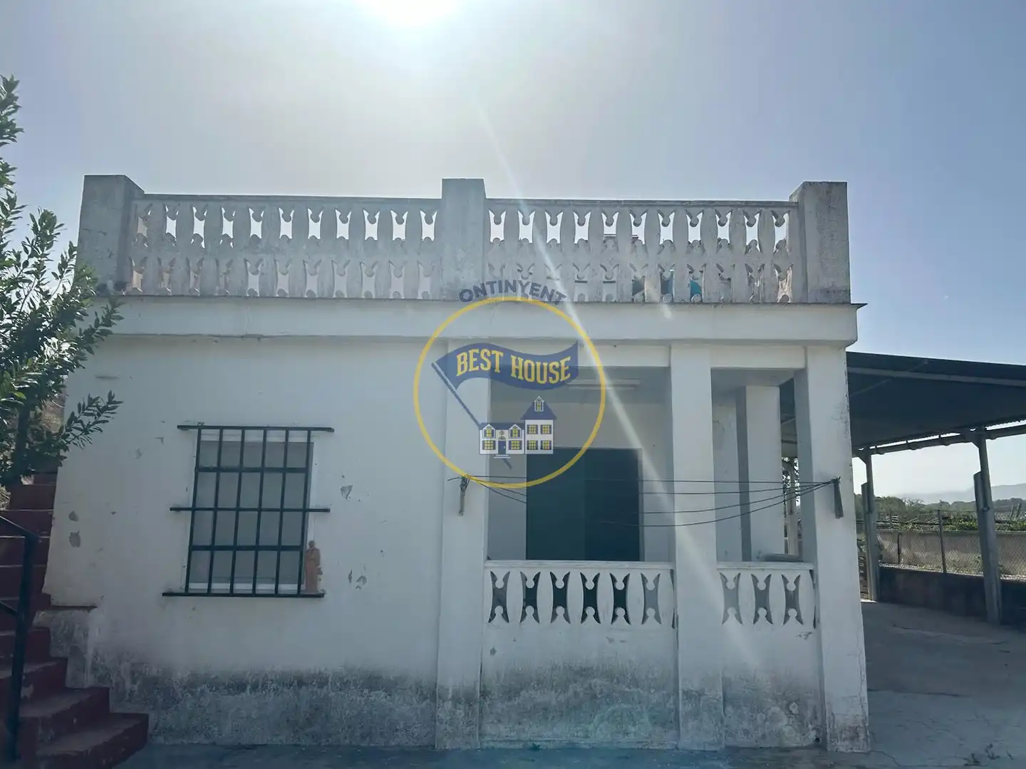 Vista exterior de Finca rústica en venda en Albaida amb Traster i Piscina