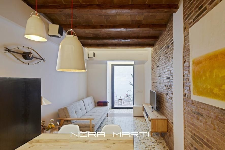 Sala d'estar de Pis en venda en  Barcelona Capital amb Aire condicionat, Calefacció i Terrassa