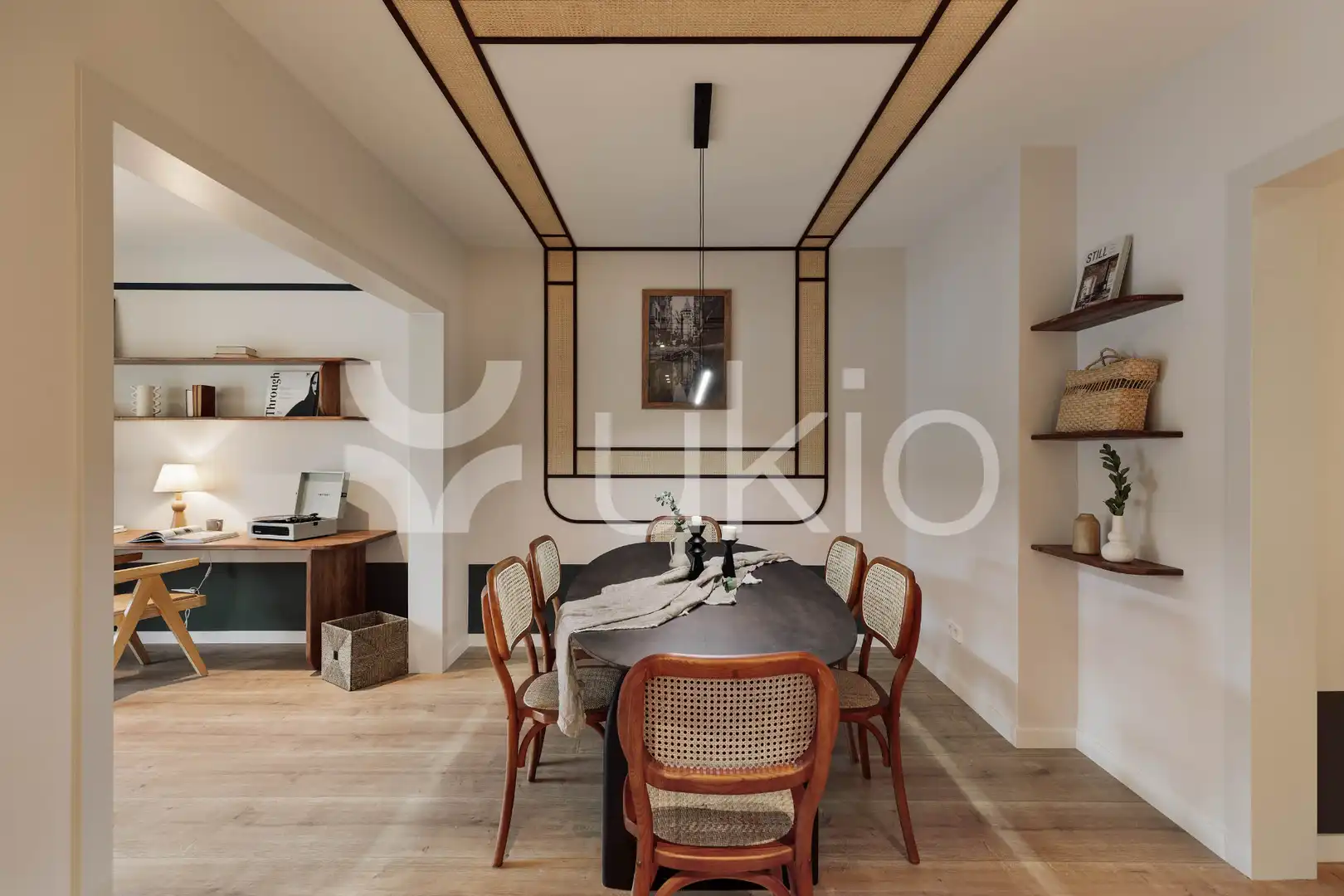 Dining room of Apartments for rent in Barcelona  with Air Conditioner, Heating and Terrace