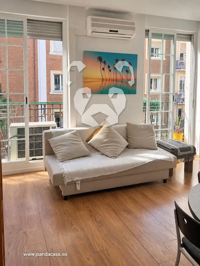 Sala de estar de Piso de alquiler en Madrid con Aire acondicionado, Calefacción y Parquet