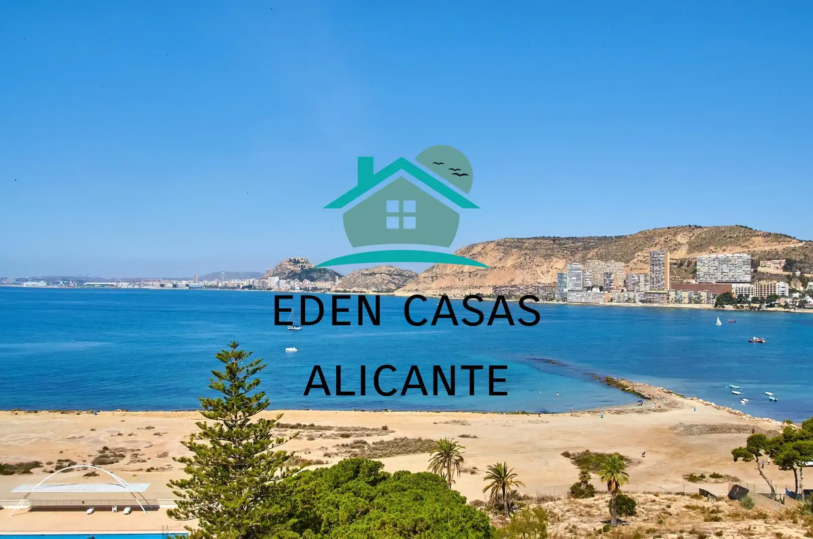 Außenansicht von Wohnungen zum Verkauf in Alicante / Alacant mit Klimaanlage, Heizung und Privatgarten