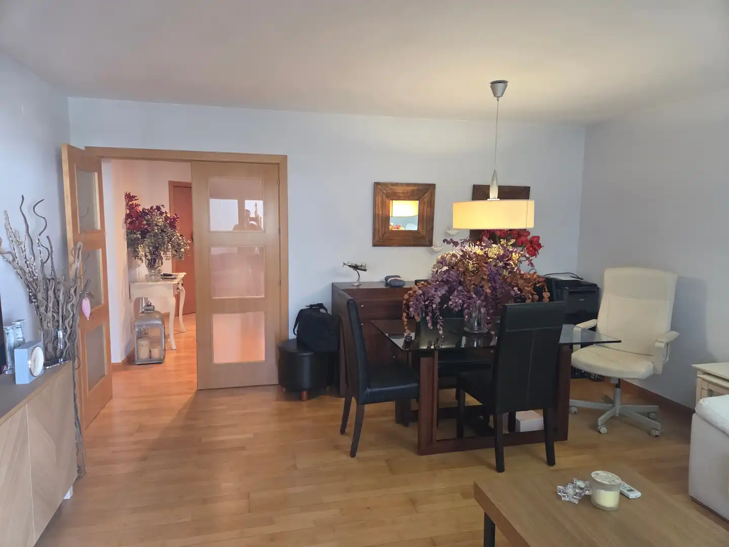 Esszimmer von Wohnung zur Miete in Málaga mit Klimaanlage, Parkett und Möbliert