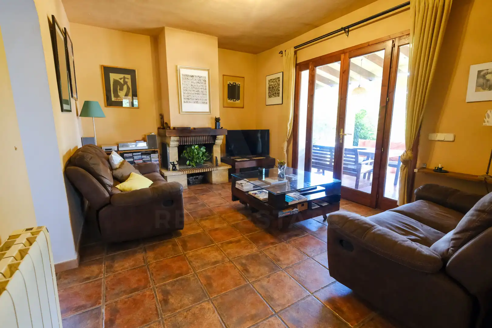 Sala d'estar de Finca rústica en venda en Lloseta amb Aire condicionat, Calefacció i Terrassa