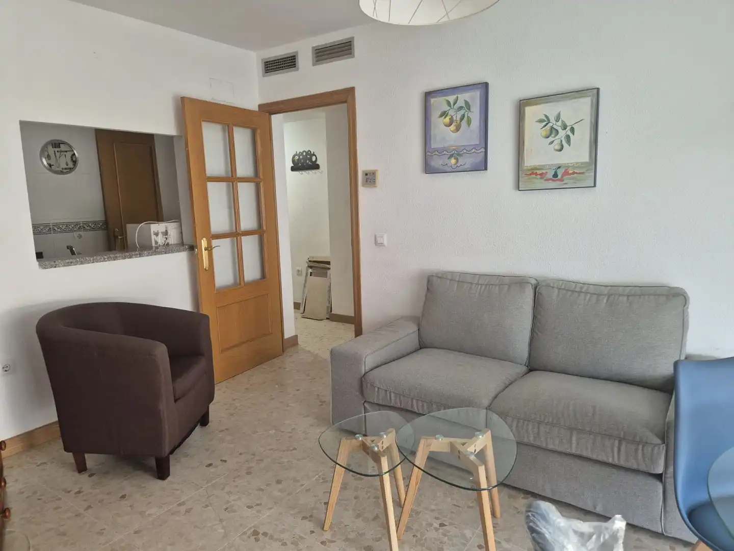 Sala d'estar de Apartament de lloguer en Badajoz amb Aire condicionat, Calefacció i Moblat