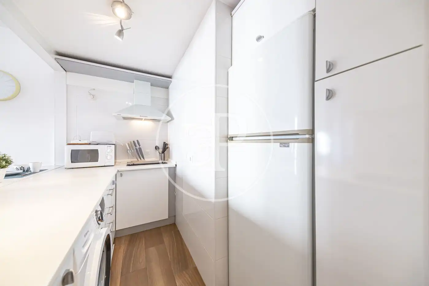 Kitchen of Flat for rent in Madrid  with Air Conditioner, Heating and Private garden