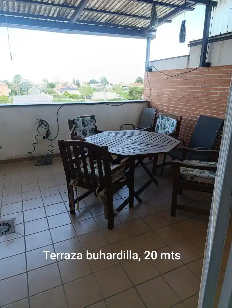 Terraza de Dúplex en venta en Murcia con Aire acondicionado, Trastero y Amueblado