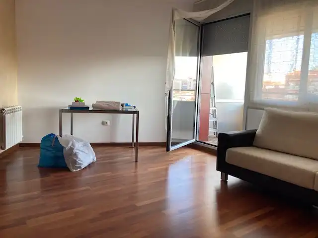 Sala d'estar de Pis en venda en Terrassa amb Calefacció, Parquet i Terrassa
