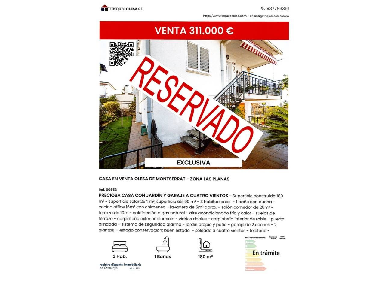 Vista exterior de Casa o xalet en venda en Olesa de Montserrat amb Aire condicionat, Calefacció i Jardí privat