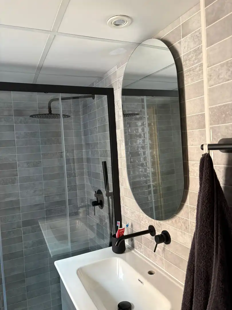 Baño de Apartamento en venta en Calpe / Calp con Aire acondicionado, Terraza y Piscina