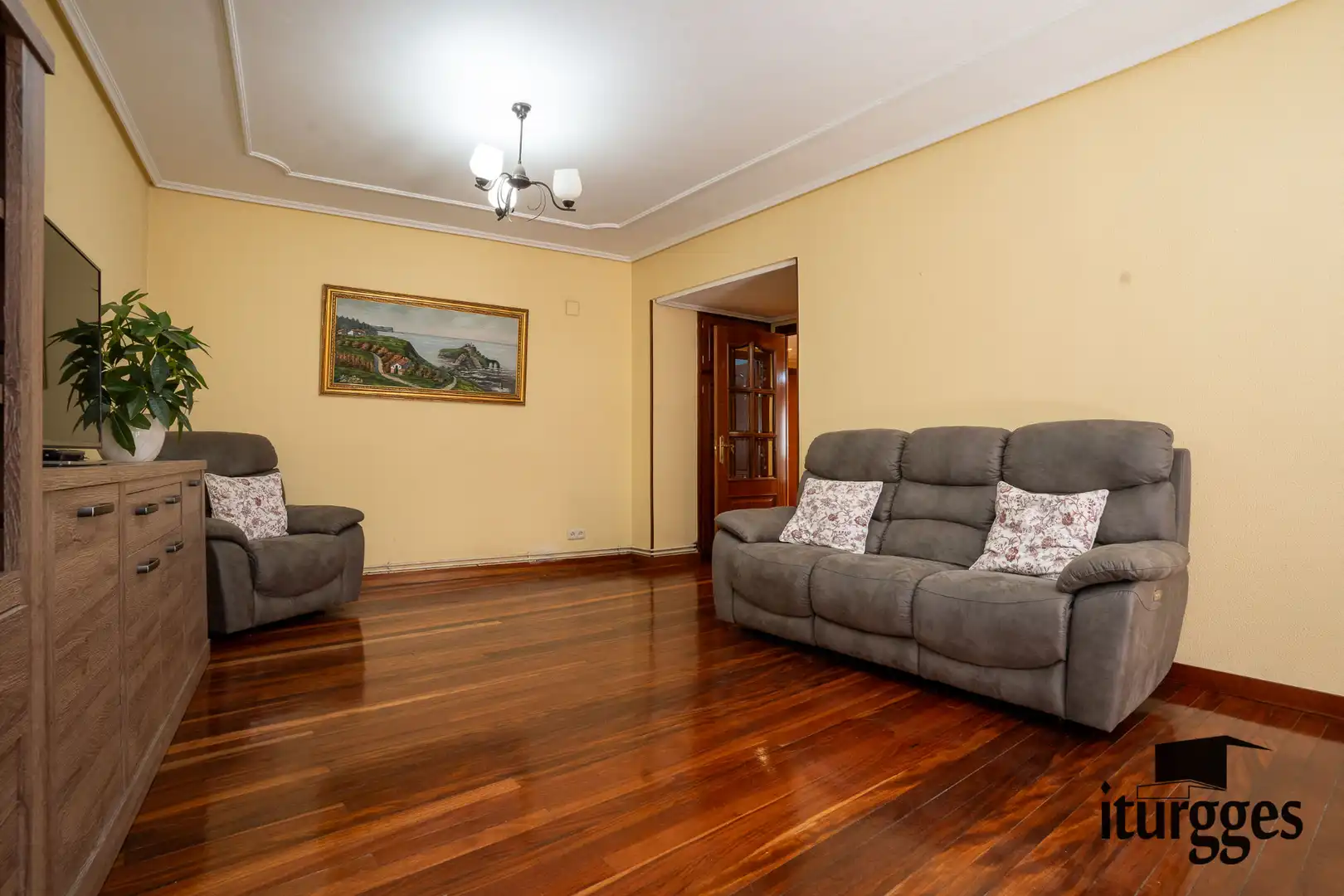 Wohnzimmer von Wohnung zum Verkauf in Gernika-Lumo mit Heizung, Terrasse und Abstellraum