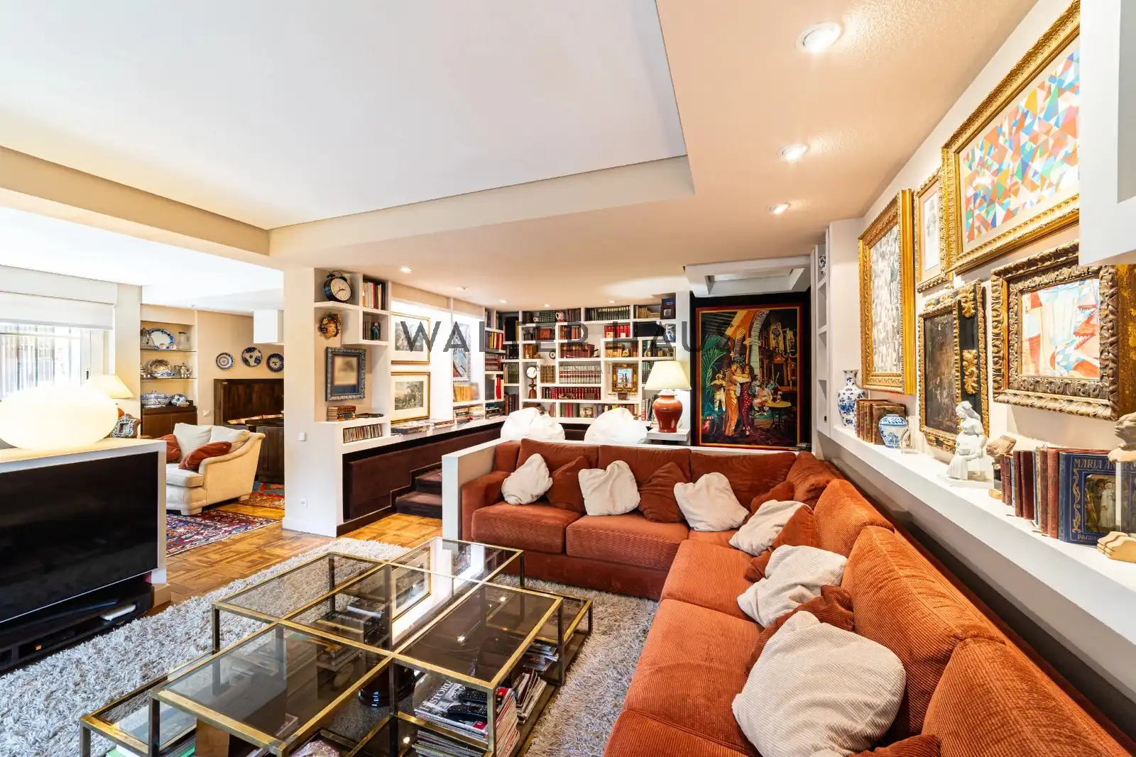 Living room of Flat for sale in Madrid  with Air Conditioner, Heating and Private garden