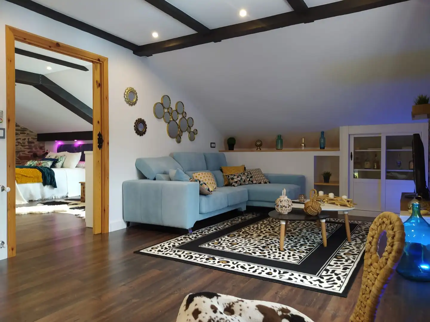 Sala de estar de Casa adosada en venta en Foz con Calefacción, Jardín privado y Terraza