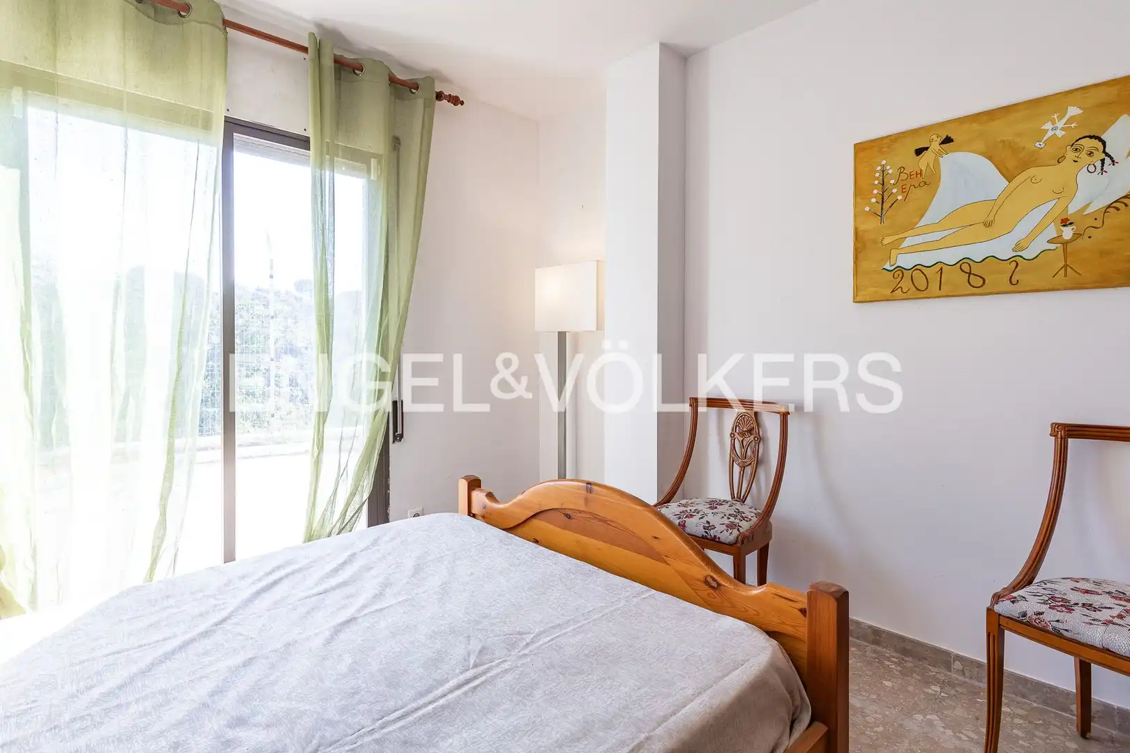 Bedroom of Houses for rent in Caldes d'Estrac  with Air Conditioner, Heating and Private garden