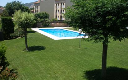 Swimming pool of Flat for sale in Begues  with Heating, Parquet flooring and Terrace