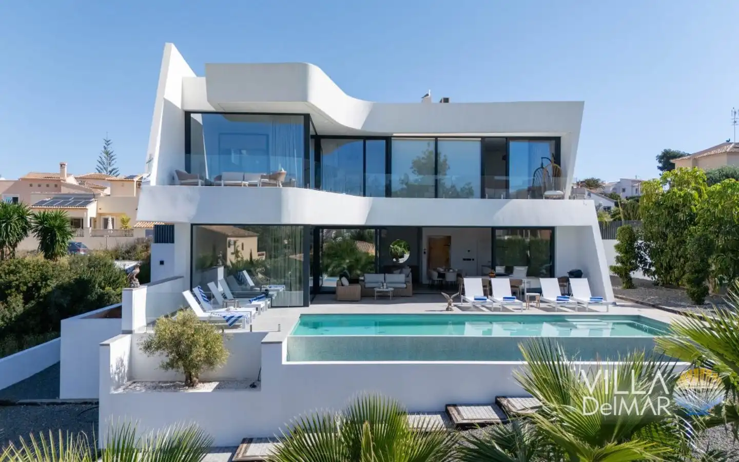 Exterior view of Houses for sale in Calpe / Calp  with Air Conditioner, Heating and Private garden