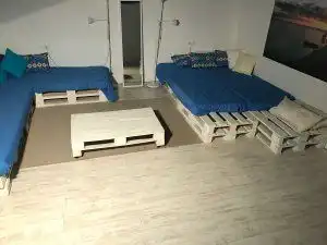 Schlafzimmer von Haus oder Chalet zur Miete in Castell d'Aro, Platja d'Aro i s'Agaró mit Terrasse, Mikrowelle und Gemeinschaftspool