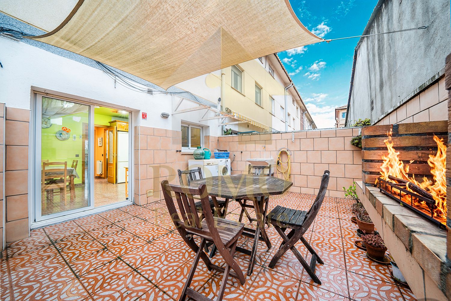 Terrace of Single-family semi-detached for sale in La Llagosta  with Air Conditioner, Heating and Terrace