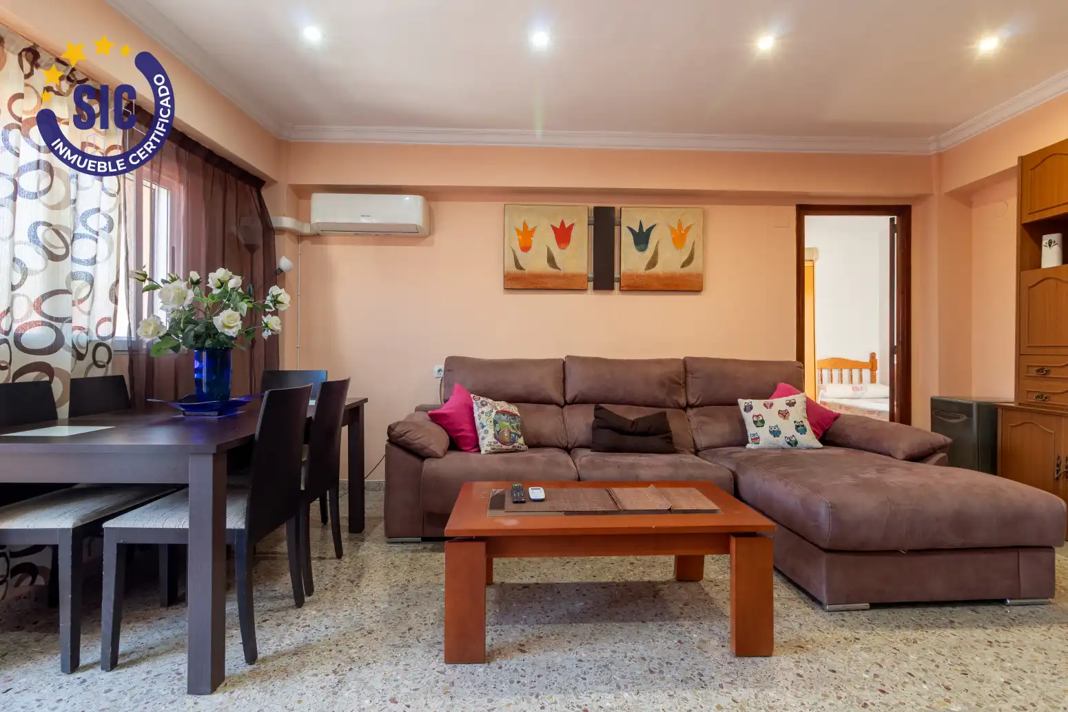 Sala de estar de Piso en venta en Gilet con Calefacción y Balcón