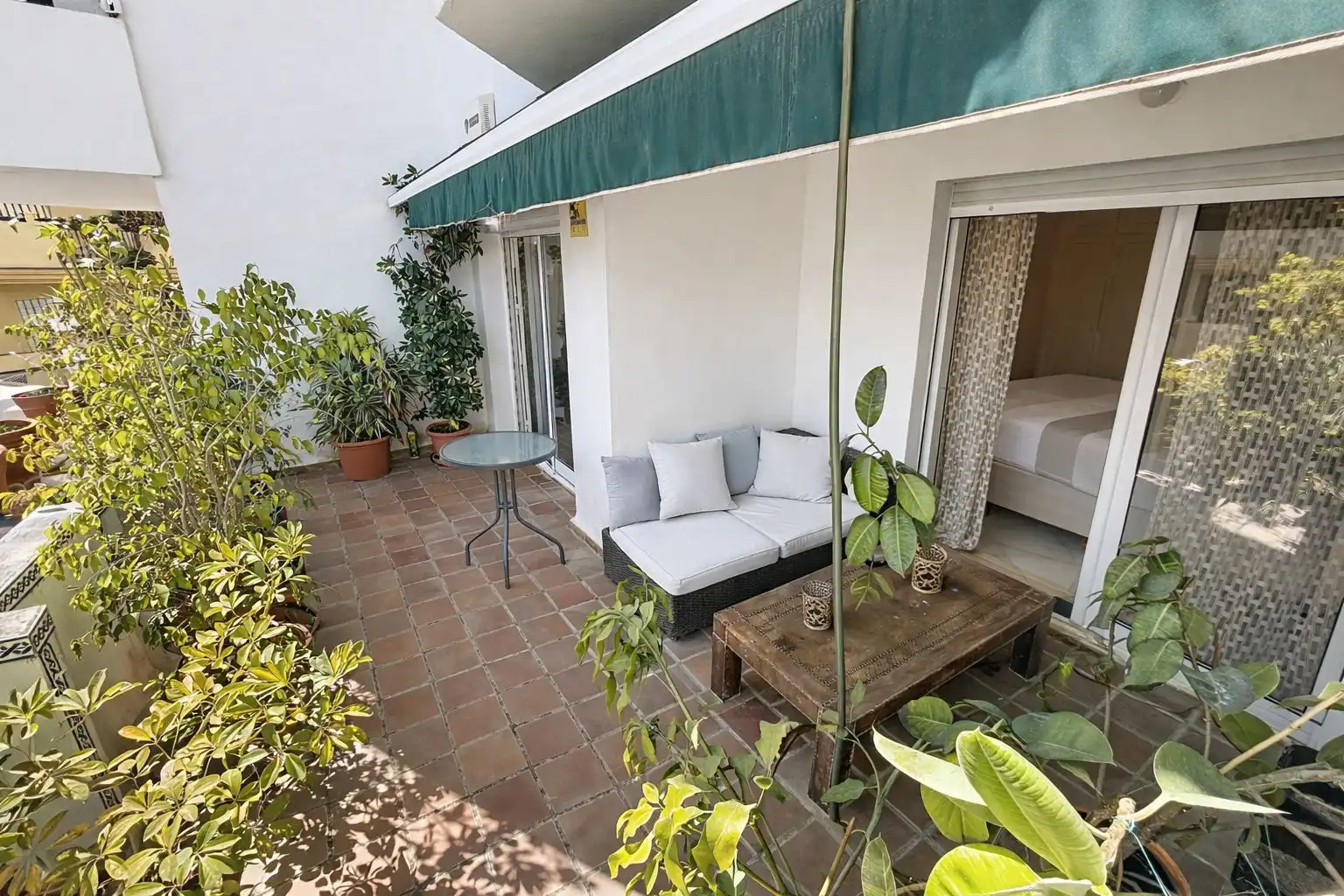 Terrace of Apartments for sale in Mijas  with Private garden, Alarm and Community pool