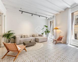 Living room of Flat for sale in Sant Boi de Llobregat  with Air Conditioner, Terrace and Furnished