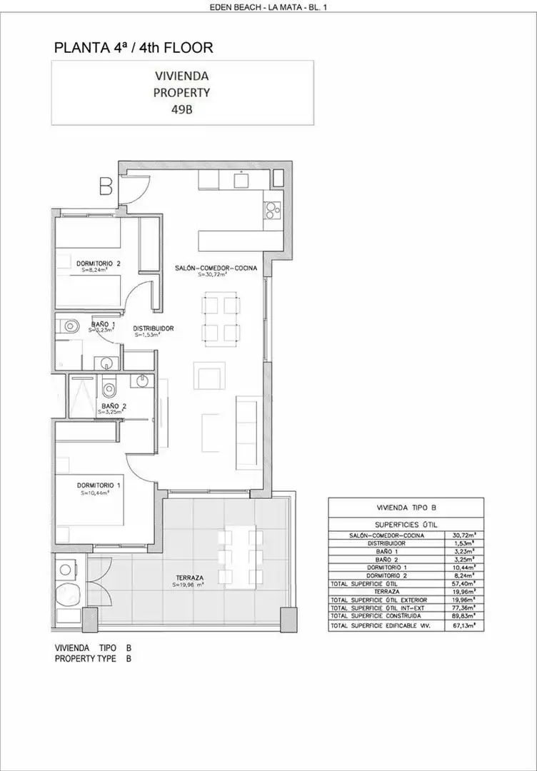 Apartment mit Terrasse zum Verkauf in Nueva Torrevieja - Aguas Nuevas, imagen 24