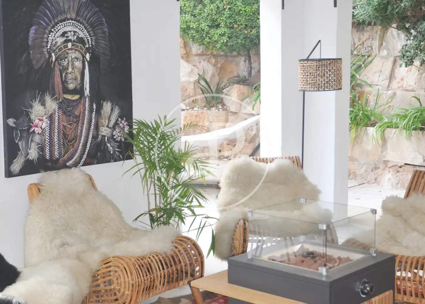 Living room of Houses for rent in  Palma de Mallorca  with Air Conditioner, Heating and Private garden