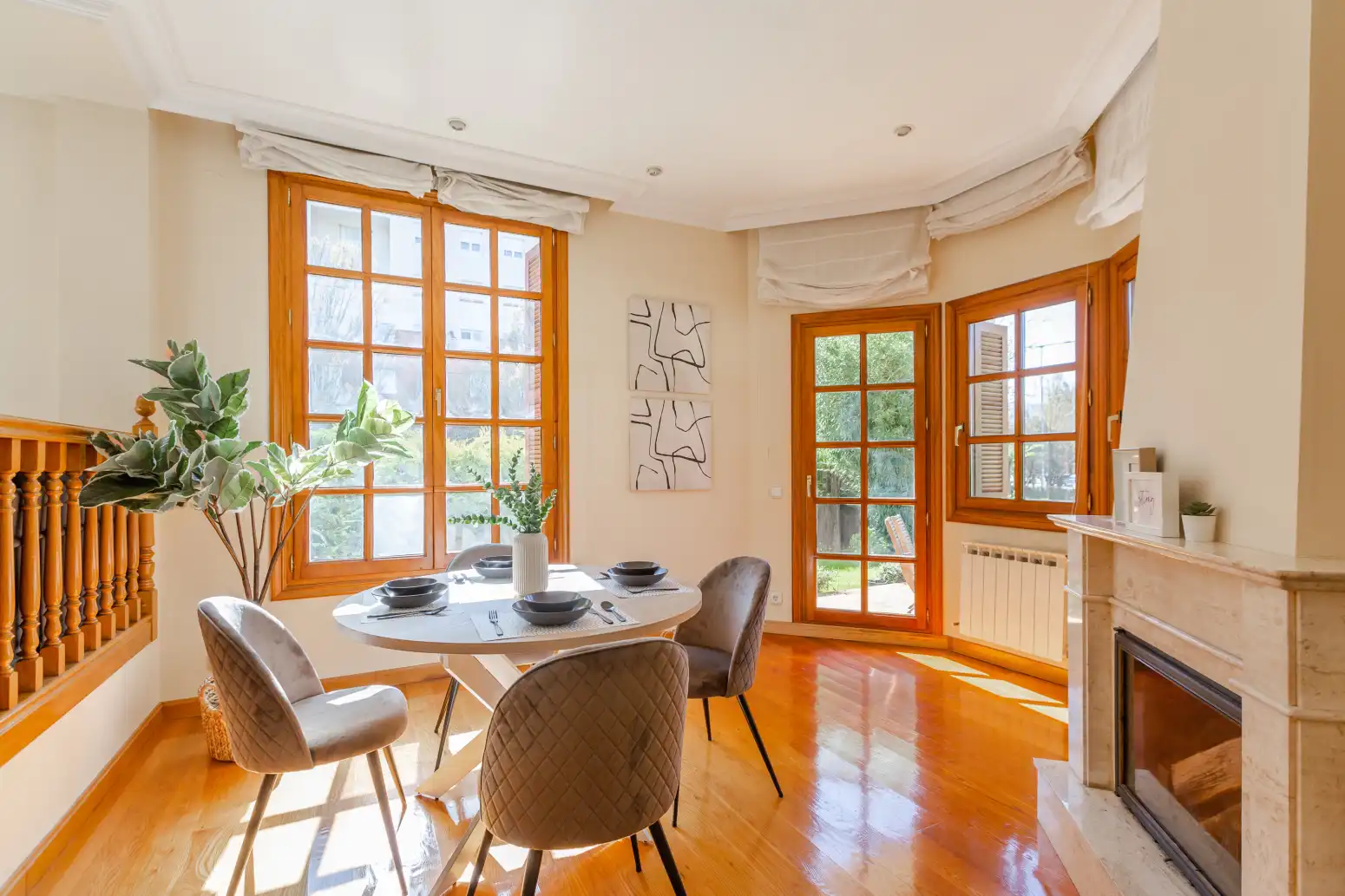 Comedor de Casa o chalet en venta en Zizur Mayor / Zizur Nagusia con Calefacción y Parquet