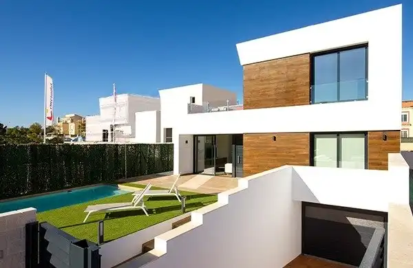 Exterior view of Houses for sale in El Campello  with Heating, Terrace and Swimming Pool