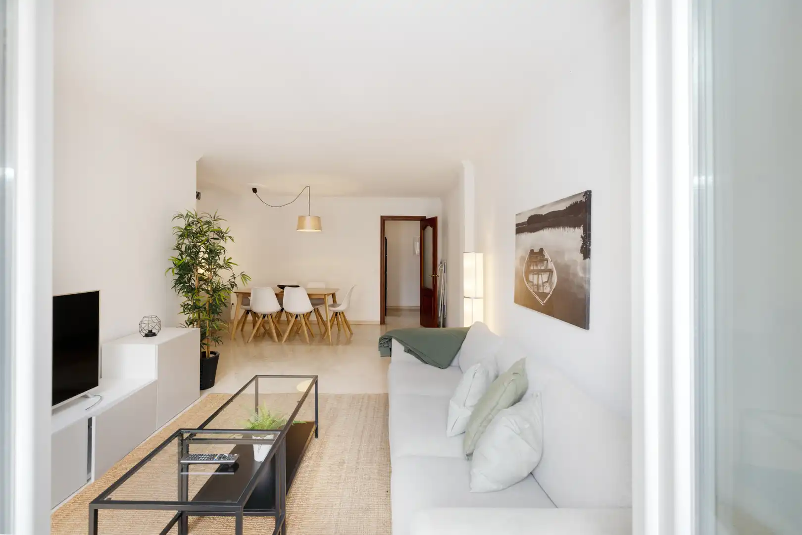 Sala de estar de Piso en venta en Málaga con Aire acondicionado, Amueblado y Balcón