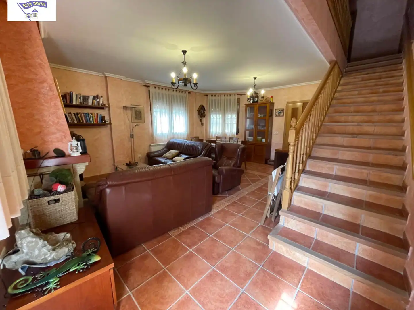 Living room of Houses for sale in Alcaraz  with Heating, Terrace and Storage room