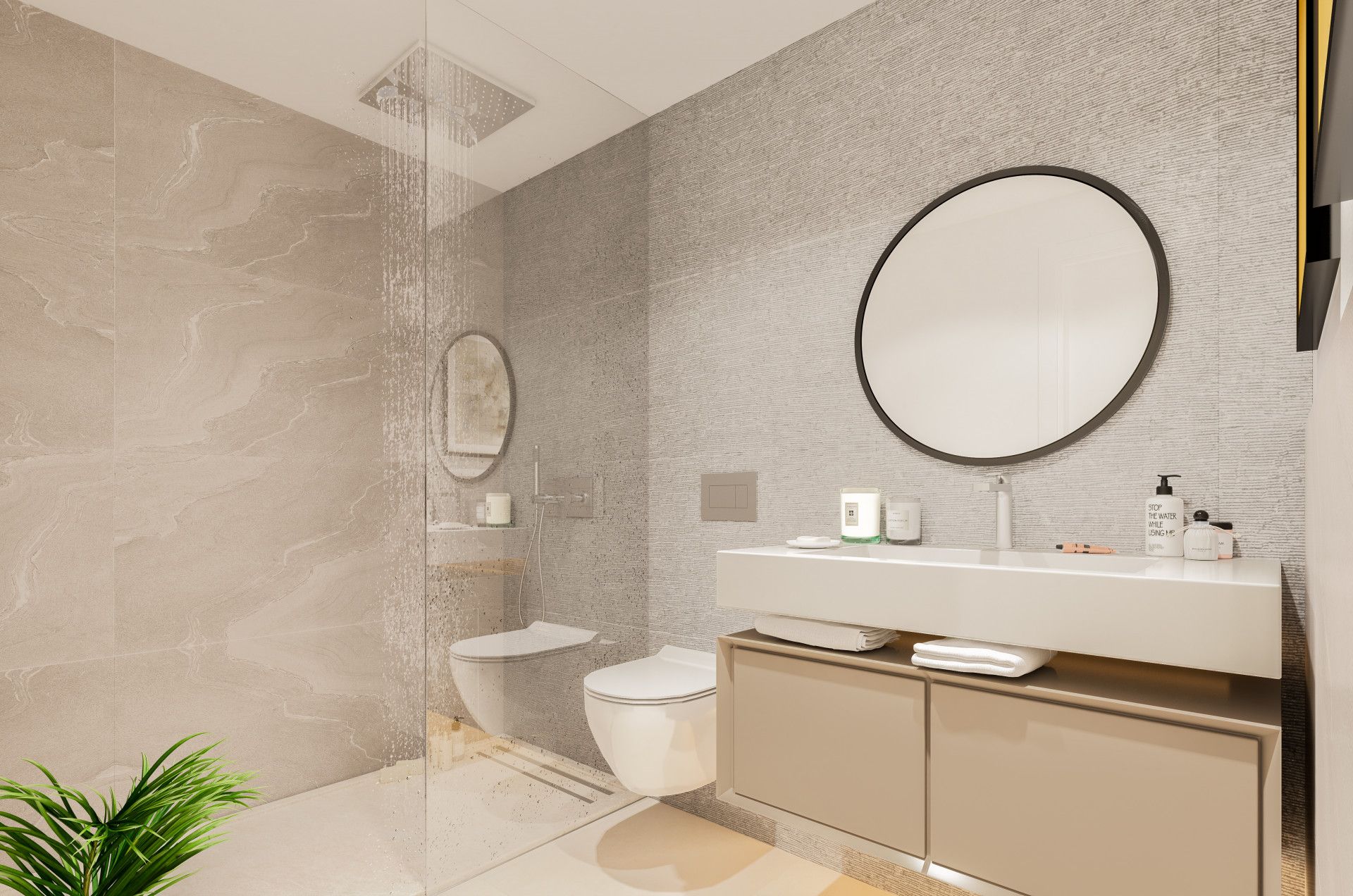 Baño de Dúplex en venta en Marbella con Aire acondicionado, Terraza y Piscina