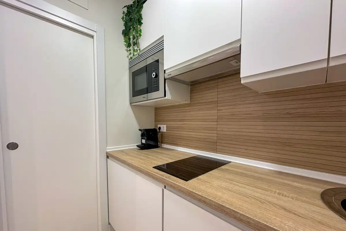 Cocina de Ático de alquiler en Madrid con Aire acondicionado, Calefacción y Terraza