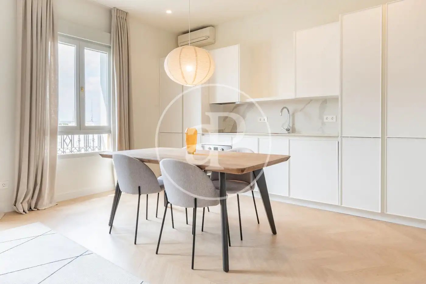 Esszimmer von Wohnung zur Miete in Madrid mit Klimaanlage, Heizung und Möbliert