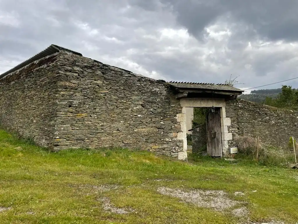 Vista exterior de Casa o chalet en venta en Pol con Jardín privado y Terraza
