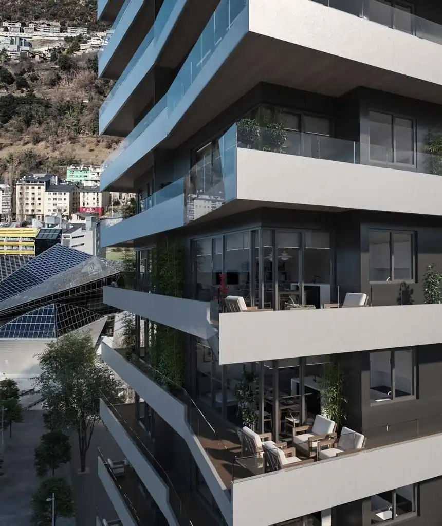 Vista exterior de Apartamento en venta en Escaldes – Engordany con Aire acondicionado, Parquet y Terraza