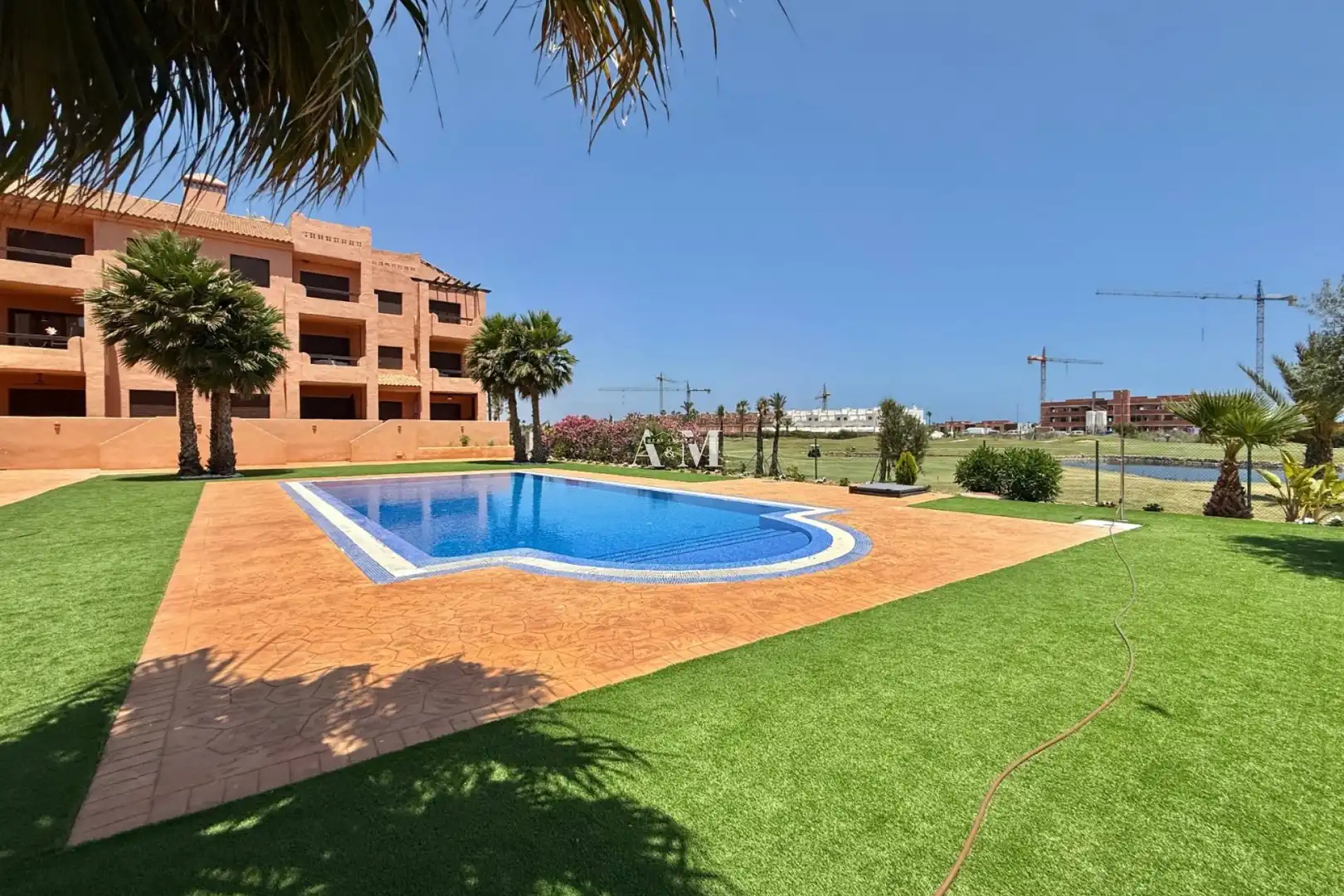 Swimming pool of Flat for rent in Los Alcázares  with Air Conditioner, Terrace and Swimming Pool