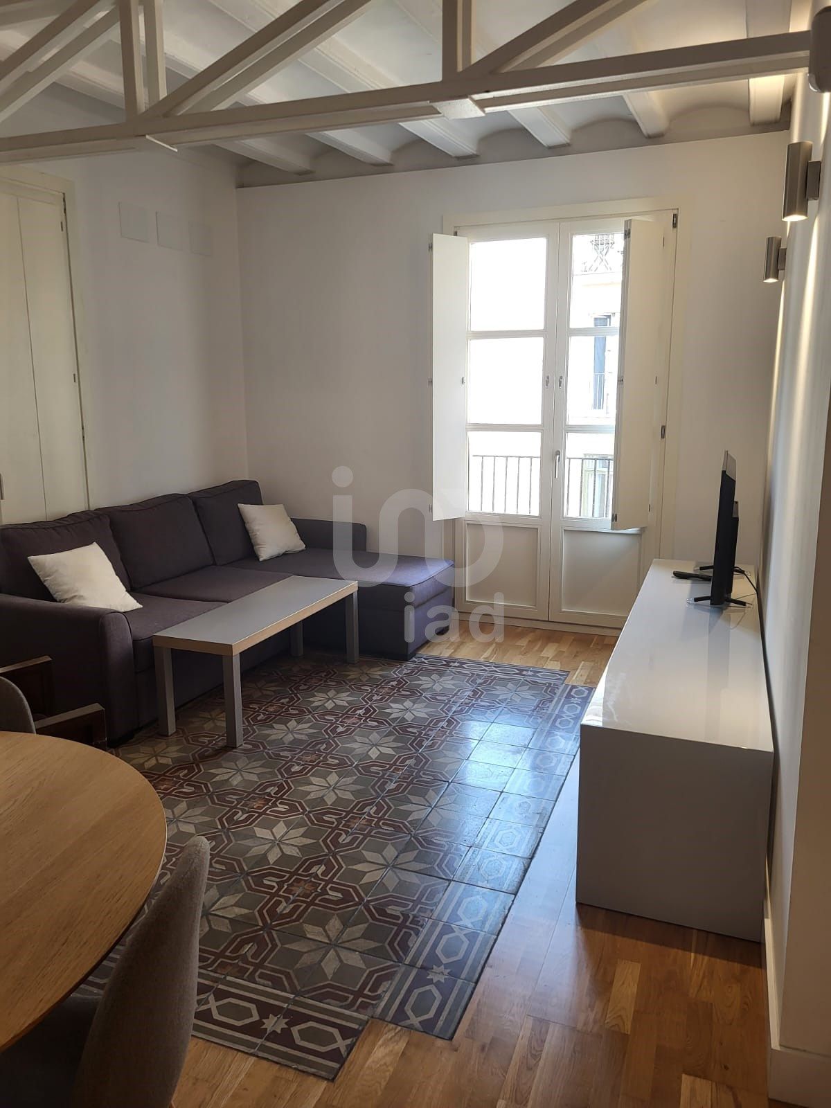 Living room of Flat for sale in  Barcelona Capital  with Air Conditioner, Heating and Terrace