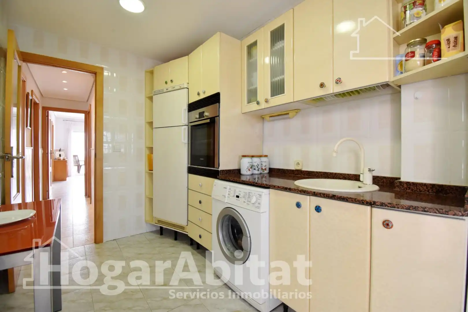 Kitchen of Flat for sale in Bellreguard  with Heating, Terrace and Furnished