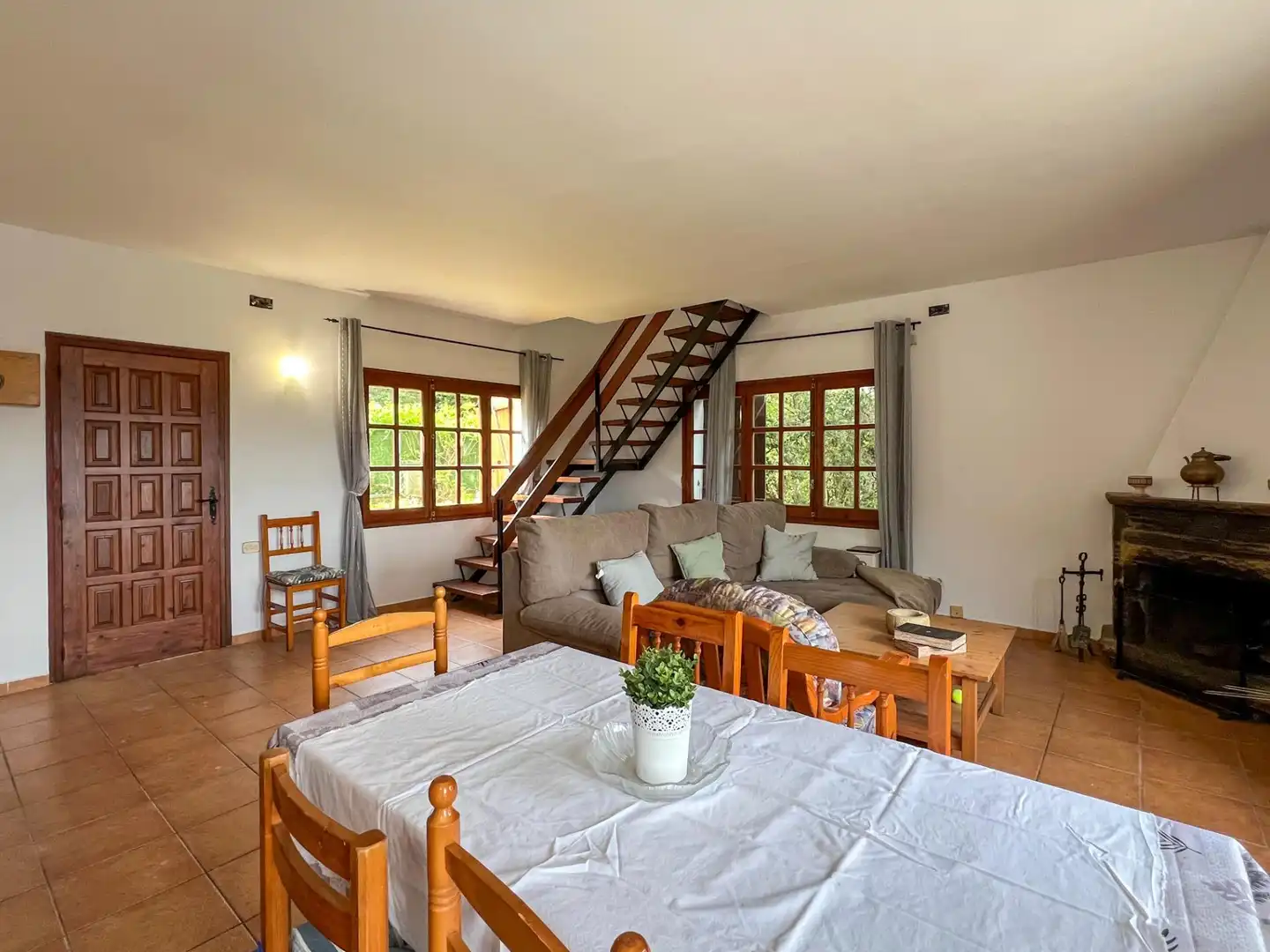 Sala de estar de Casa o chalet en venta en Vallgorguina con Calefacción, Jardín privado y Terraza