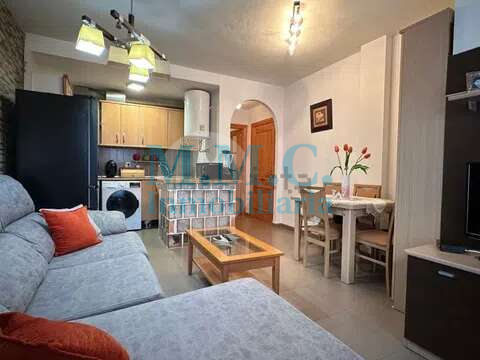 Living room of Flat for sale in Roquetas de Mar  with Furnished and Balcony