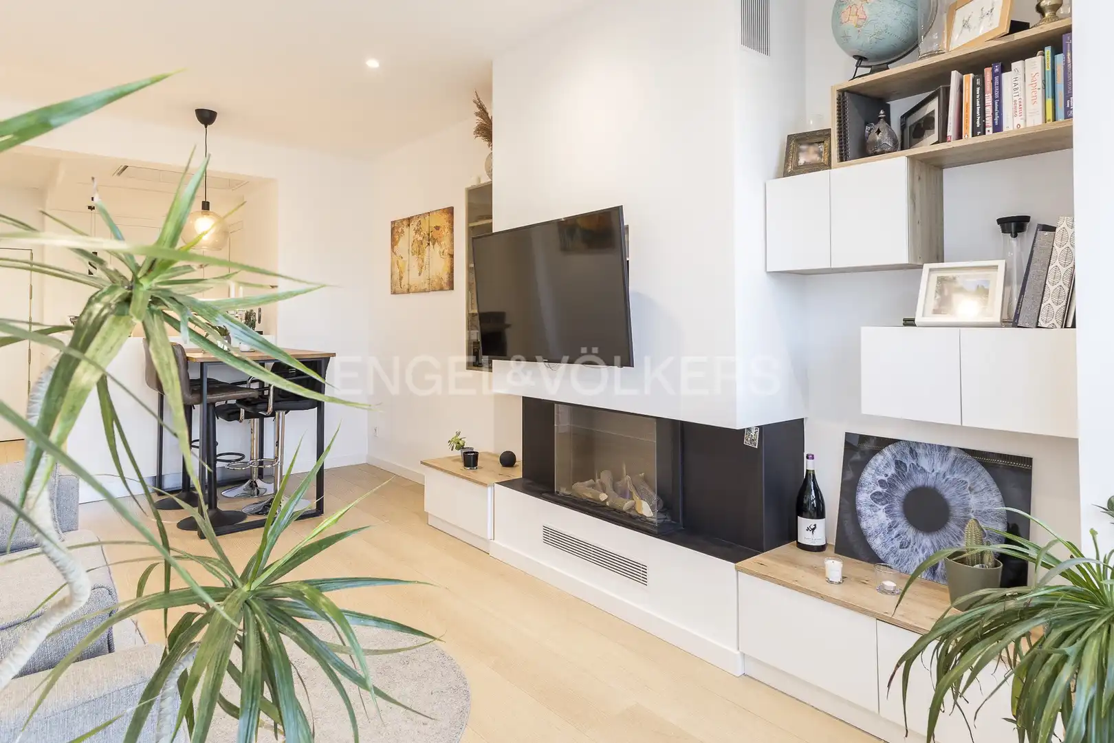 Sala de estar de Ático de alquiler en Eixample