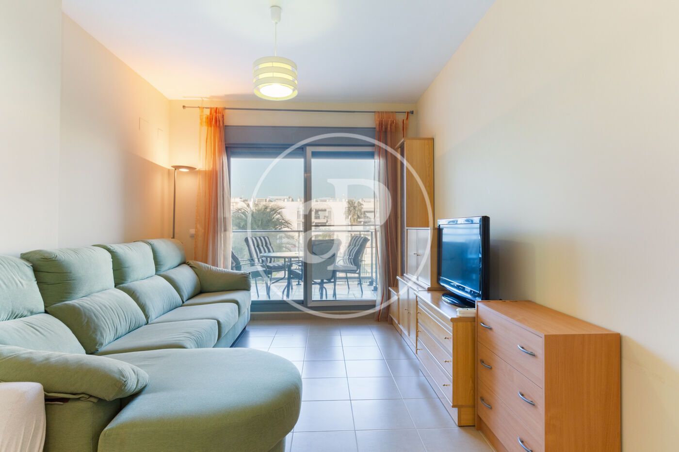 Living room of Flat for sale in Almenara  with Heating, Terrace and Furnished
